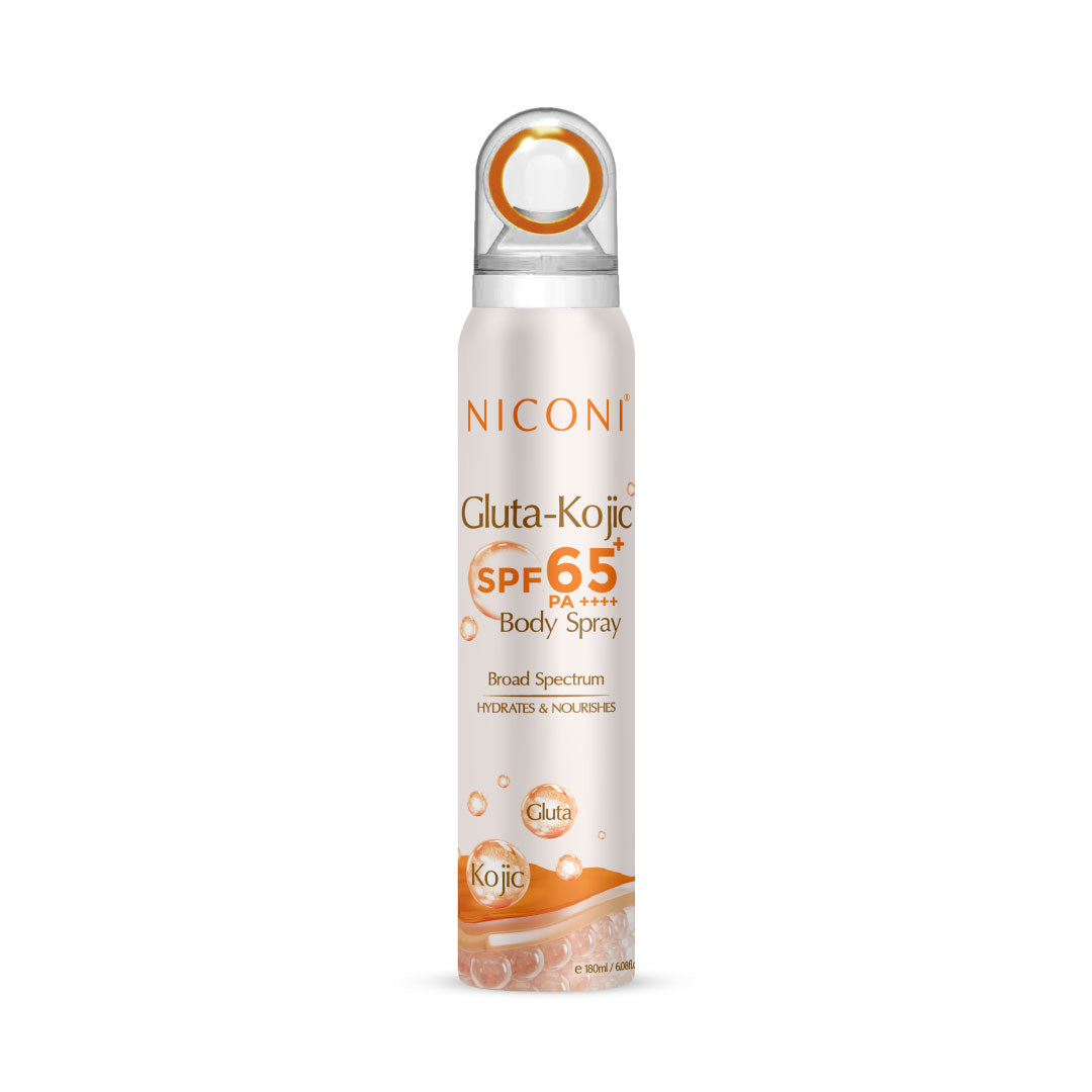 Niconi Gluta-Kojic SPF 65+ PA++++ Sunscreen Spray | Protect + De-Tan