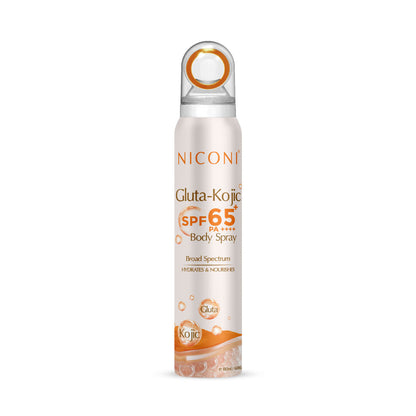 Niconi Gluta-Kojic SPF 65+ PA++++ Sunscreen Spray | Protect + De-Tan