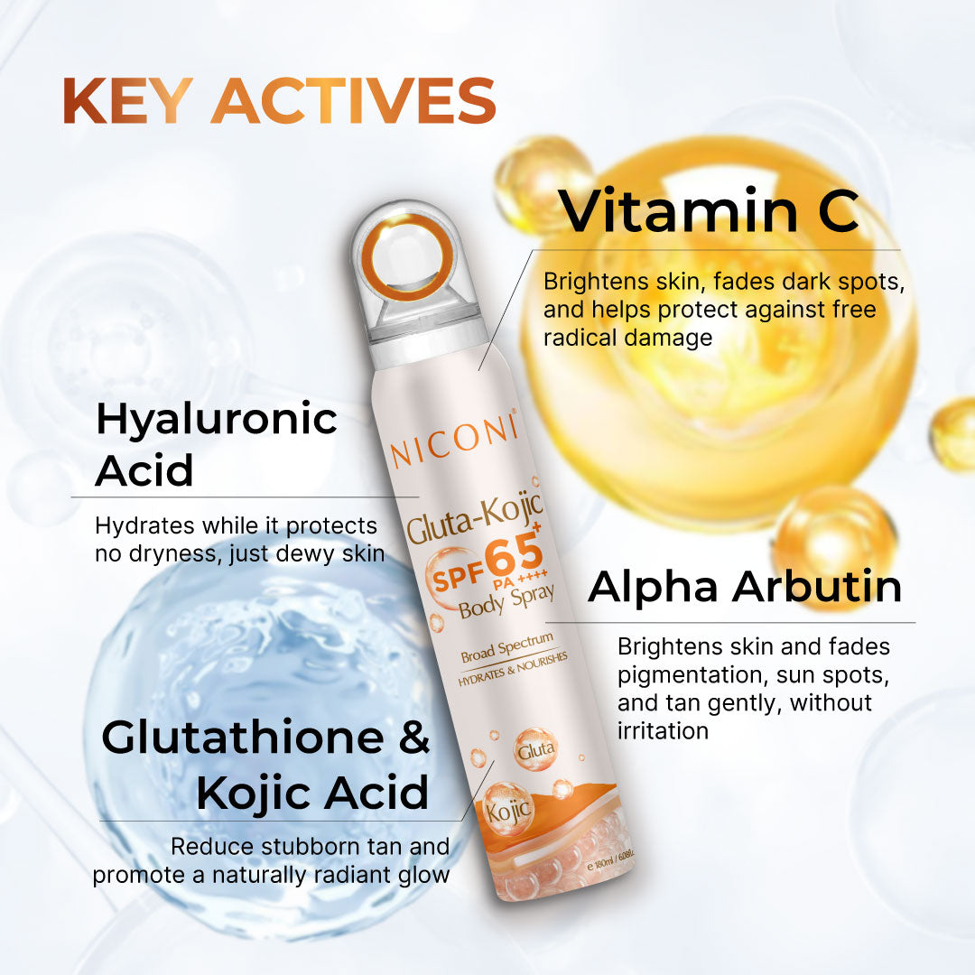Niconi Gluta-Kojic SPF 65+ PA++++ Sunscreen Spray