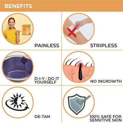 NICONI Stripless Brazilian Full Body Wax (700gms)