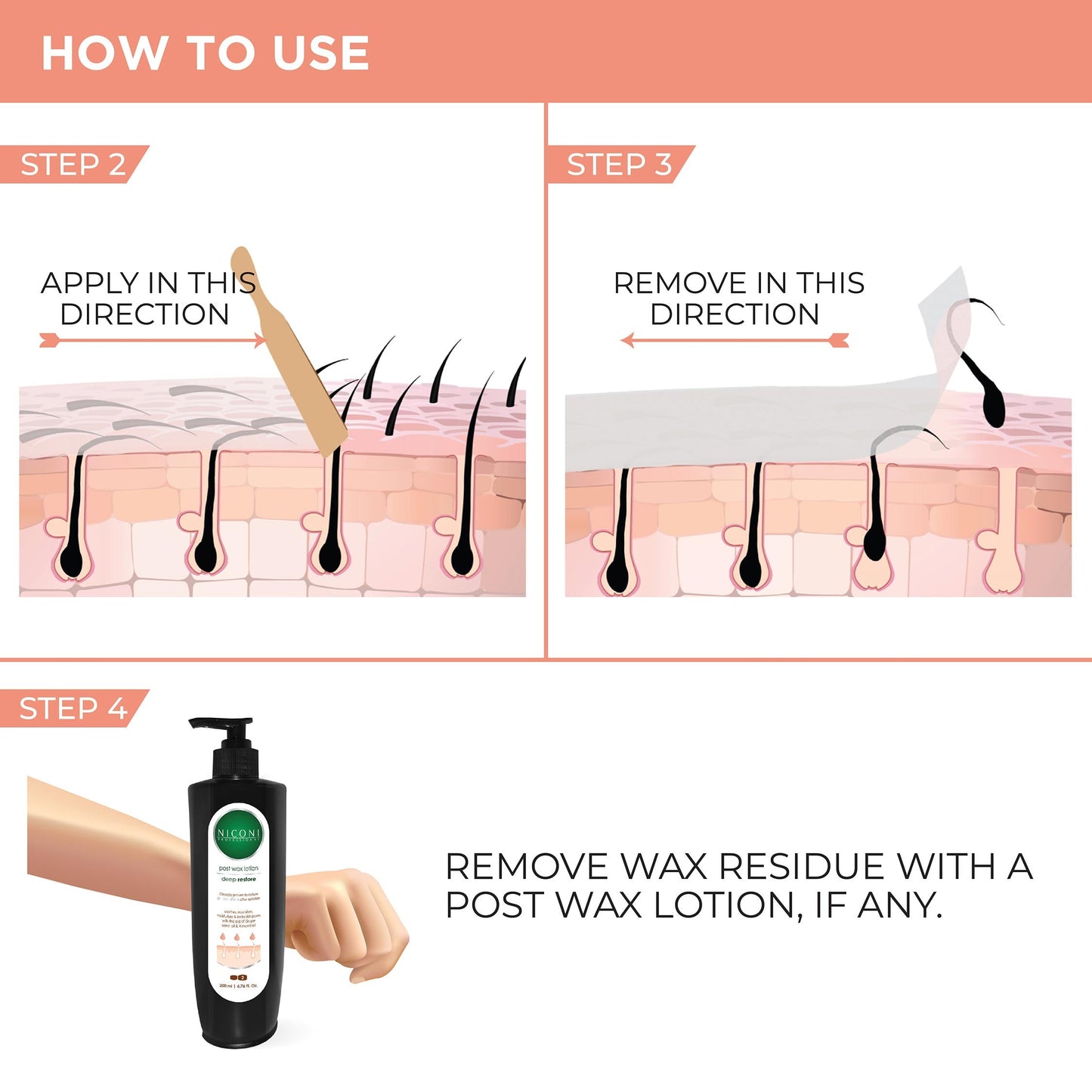 NICONI Painless Liposoluble Wax for Hair Removal (Pearl) 700gms