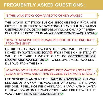NICONI Painless Liposoluble Hair Removal Wax (White Chocolate) 700gms