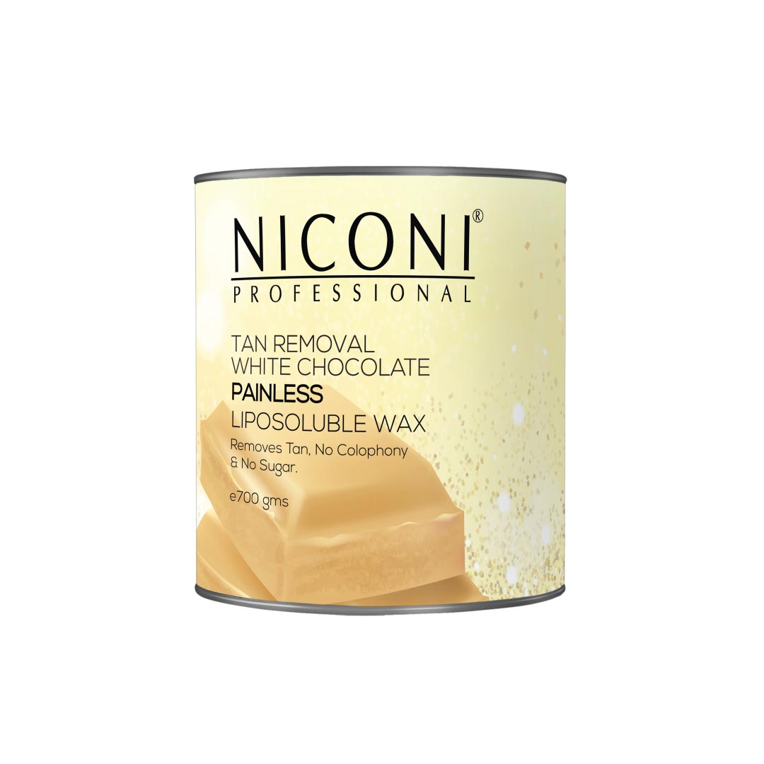 NICONI Painless Liposoluble Hair Removal Wax (White Chocolate) 700gms