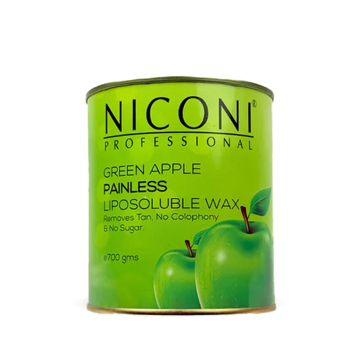 NICONI Painless Liposoluble Hair Removal Wax (Green Apple) 700gms