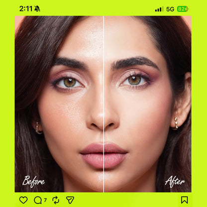 RENEE Delulu Blurring Gel Compact With Matte Finish, Controls Excess Oil & Reduces Shine