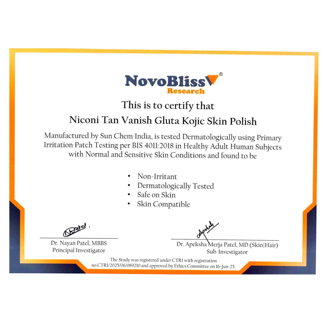 Niconi Tan Vanish Gluta-Kojic Skin Polish  For Easy Tan Removal