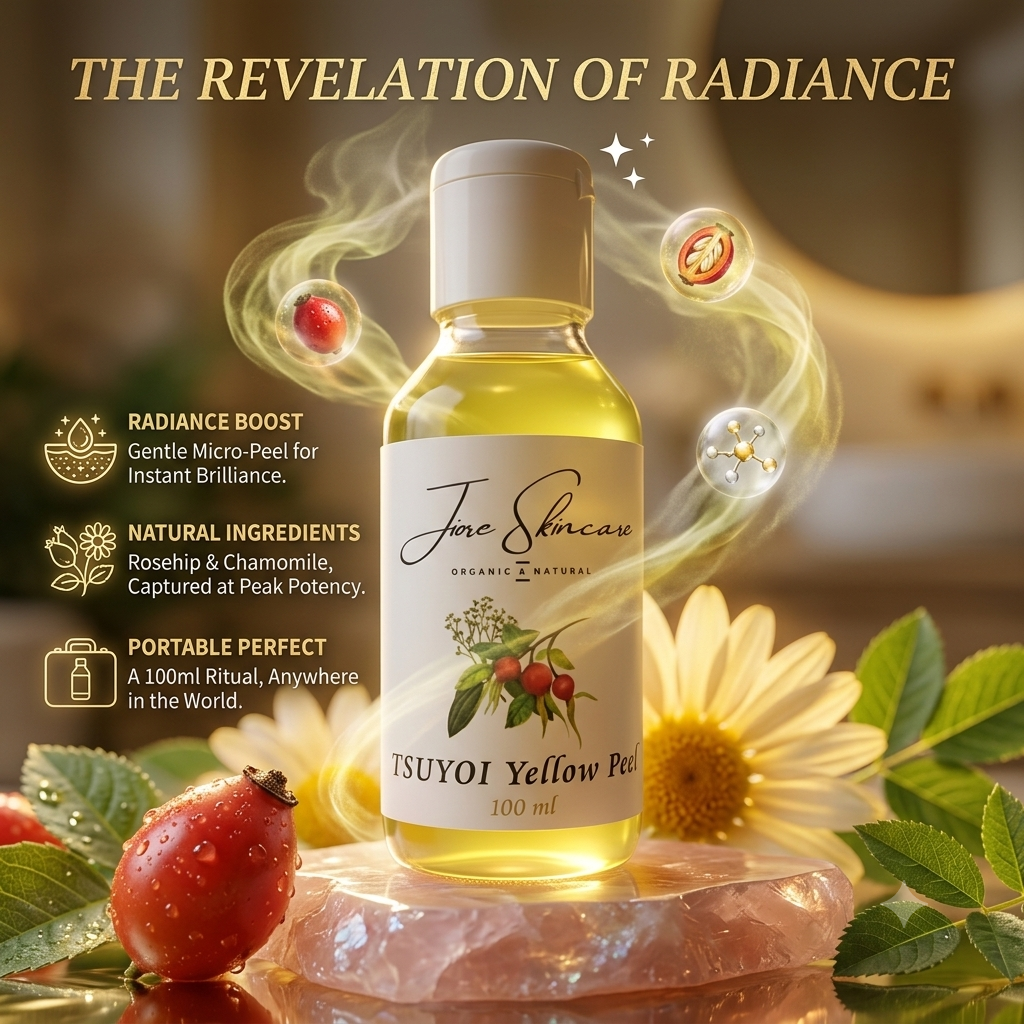 Jiore Tsuyoi Oil Skin Whitening Yellow Peel  Brightening & Exfoliating Treatment Skin