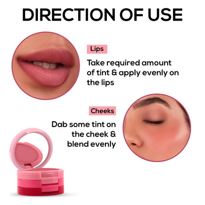 RENEE Glam Stack 3-In-1 Lip & Cheek Tint 4.5g