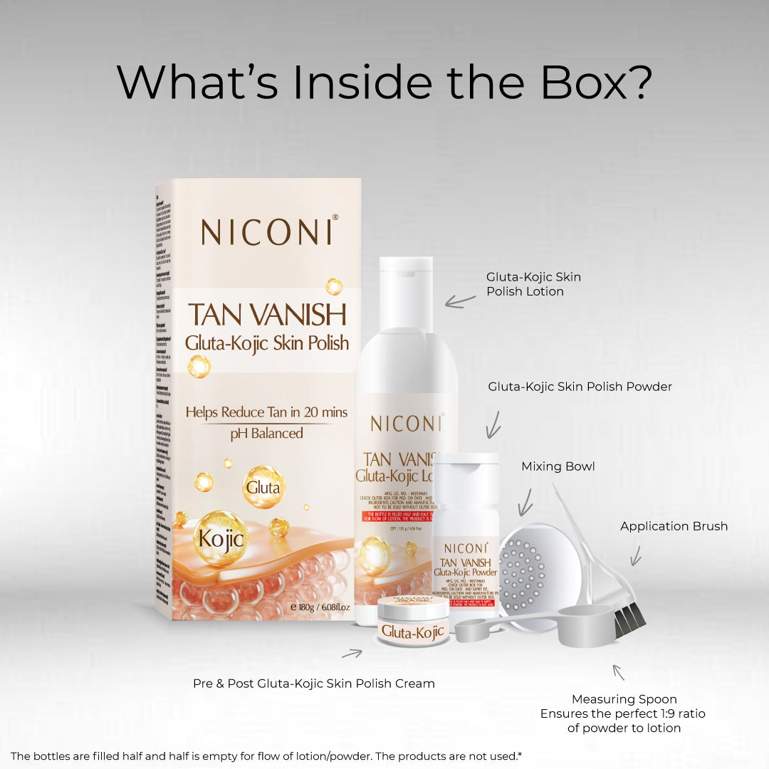 Niconi Tan Vanish Gluta-Kojic Skin Polish | Instant Tan Removal!