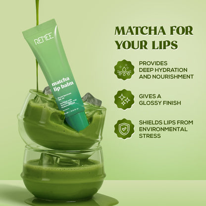 RENEE Matcha Lip Balm With SPF 50, 10 g