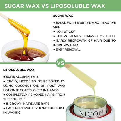 NICONI Painless Liposoluble Hair Removal Wax (Aloe Vera) 700gms