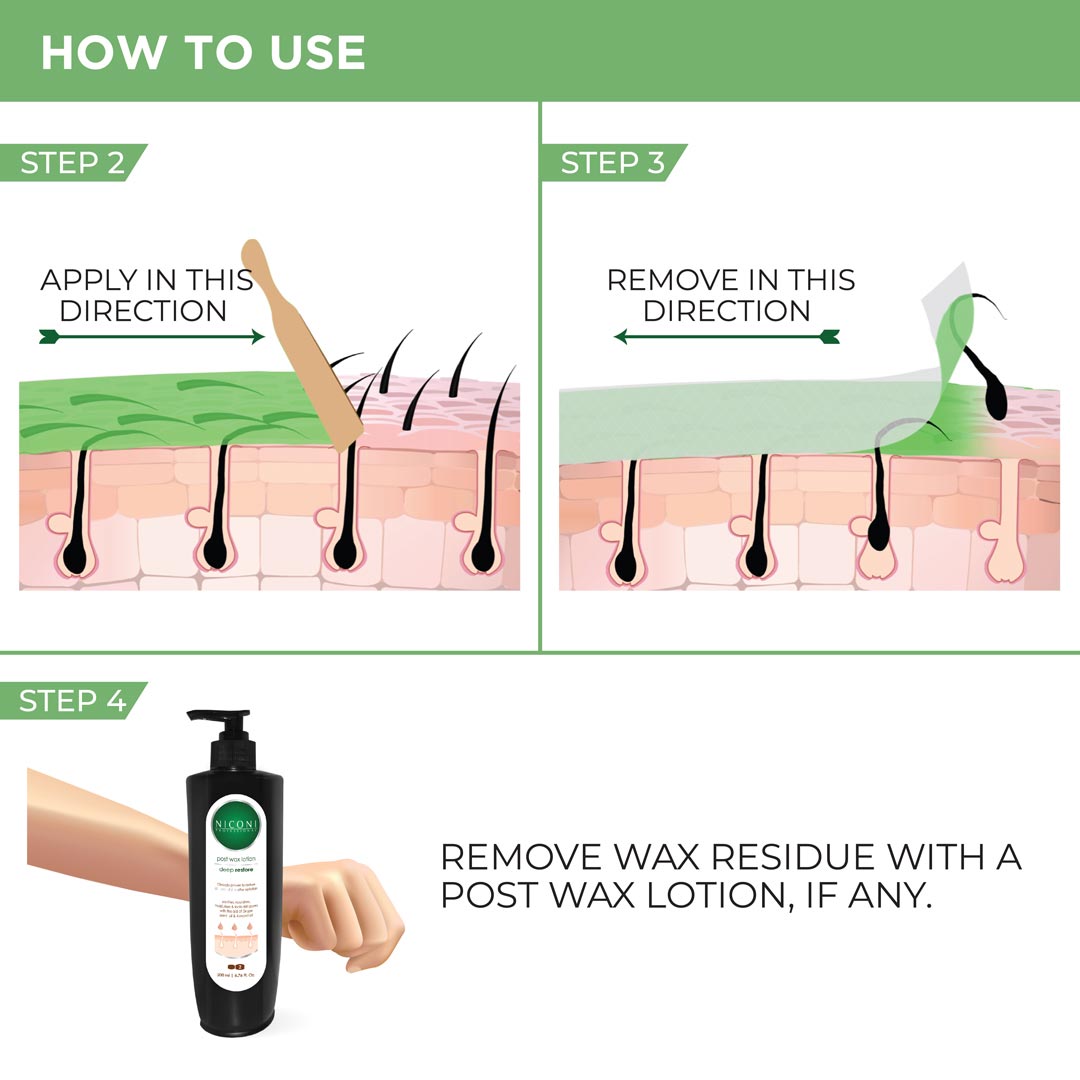 NICONI Painless Liposoluble Hair Removal Wax (Aloe Vera) 700gms
