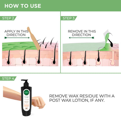 NICONI Painless Liposoluble Hair Removal Wax (Aloe Vera) 700gms