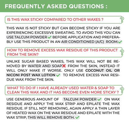 NICONI Painless Liposoluble Hair Removal Wax (Aloe Vera) 700gms
