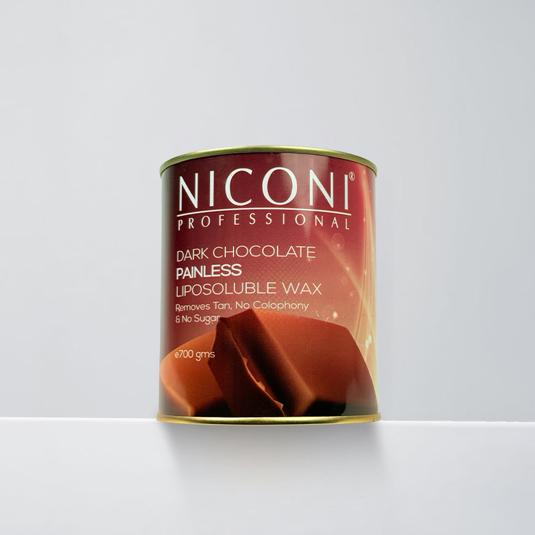 NICONI Painless Liposoluble Hair Removal Wax (Dark Chocolate) 700gms