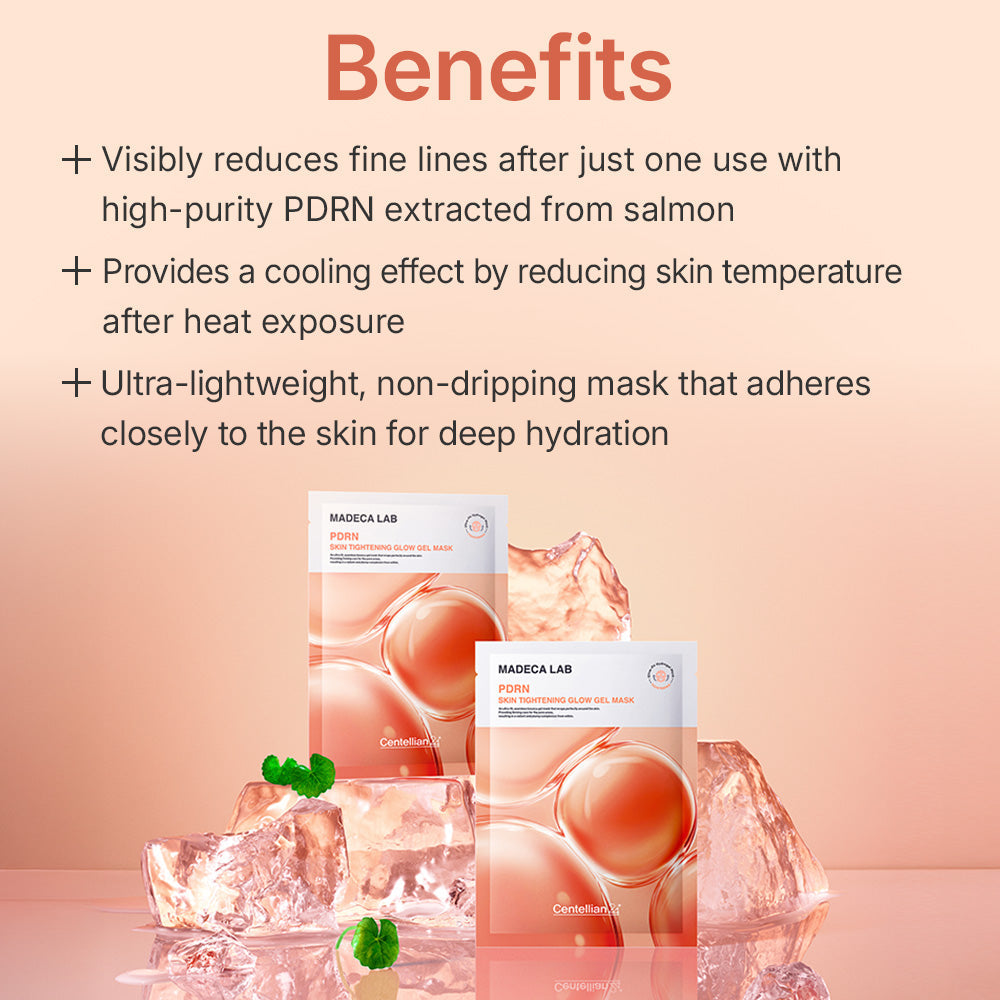 Madeca Lab PDRN Skin Tightening Glow Gel Mask 5ea