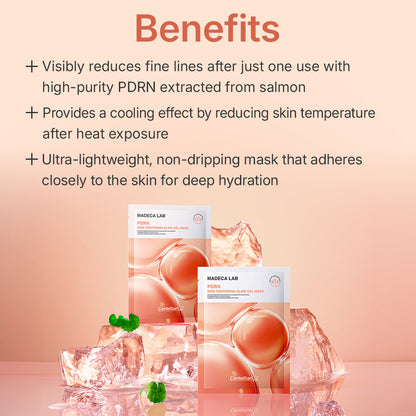 Madeca Lab PDRN Skin Tightening Glow Gel Mask 5ea