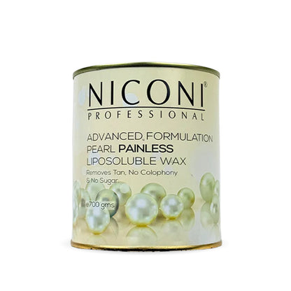 NICONI Painless Liposoluble Wax for Hair Removal (Pearl) 700gms