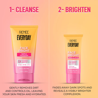 RENEE Everyday Face Bright Serum In Cream For Clear, Bright Skin, Pack of 2
