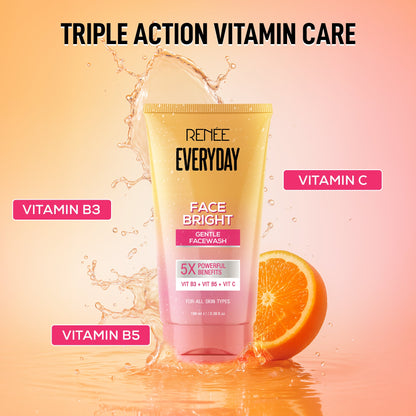 RENEE Everyday Face Bright Brightening Sunscreen With Niacinamide | In-Vivo Tested SPF 50 PA+++, 50ml