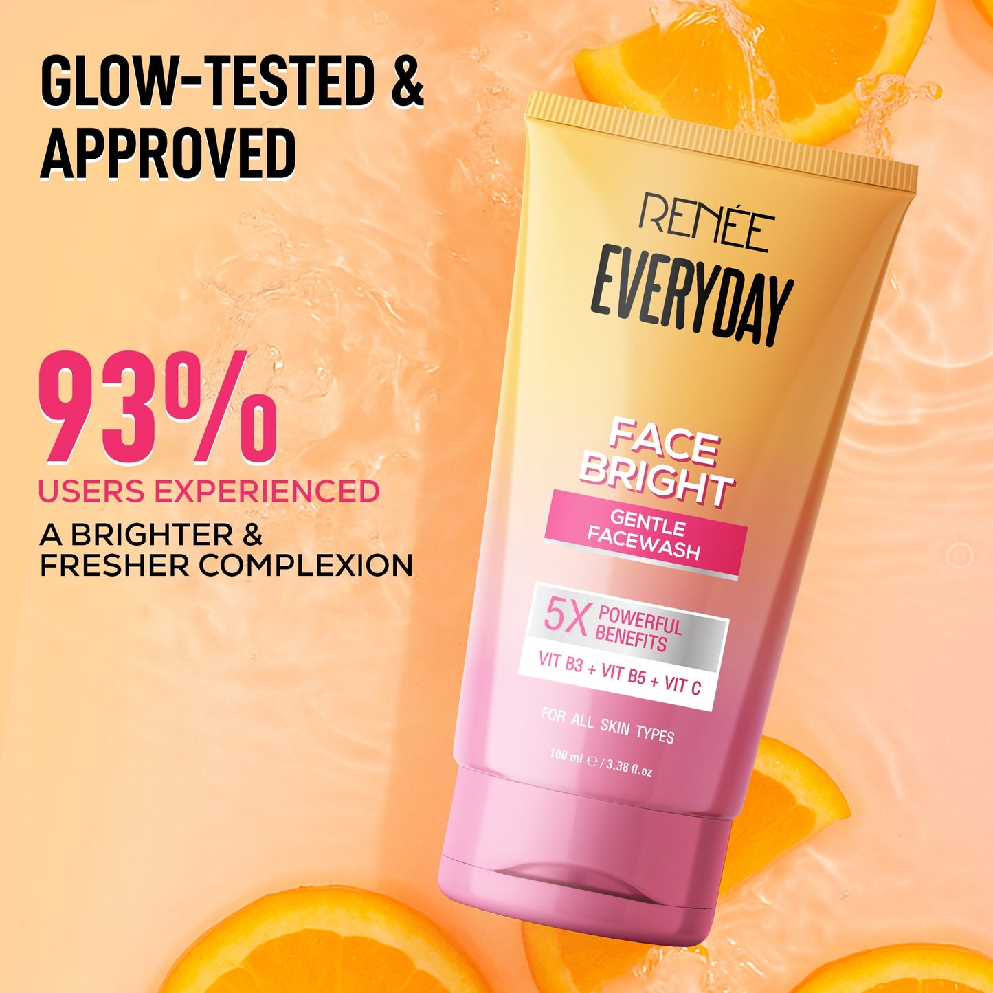 RENEE Everyday Face Bright Brightening Sunscreen With Niacinamide | In-Vivo Tested SPF 50 PA+++, 50ml