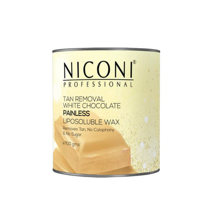 NICONI Painless Liposoluble Hair Removal Wax (White Chocolate) 700gms