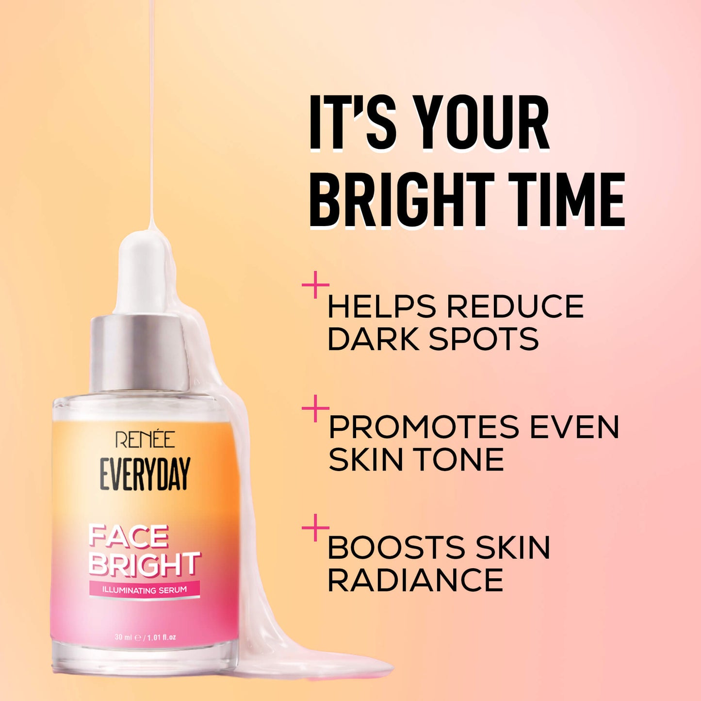 RENEE Everyday Face Bright Complete Skincare Combo With Face Wash, Illuminating Serum, Serum In Cream & In-Vivo Tested Sunscreen SPF 50 PA+++
