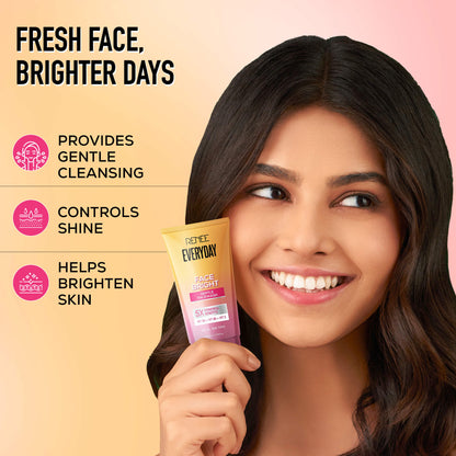 RENEE Everyday Face Bright Skincare Trio With Face Wash, Illuminating Serum & In-Vivo Tested Sunscreen SPF 50 PA+++