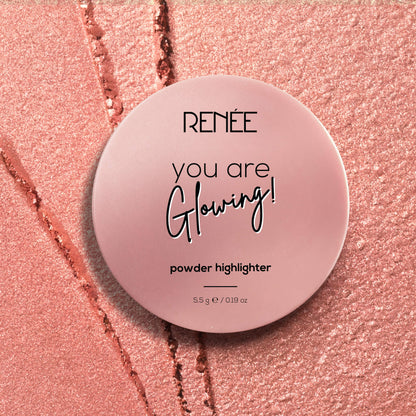 RENEE You Are Glowing Powder Highlighter With Luminous Shine, 5.5g
